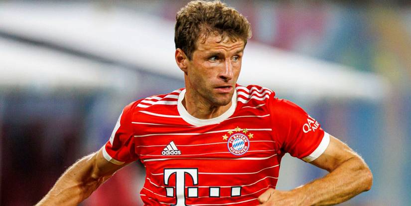 Thomas Muller on the pitch