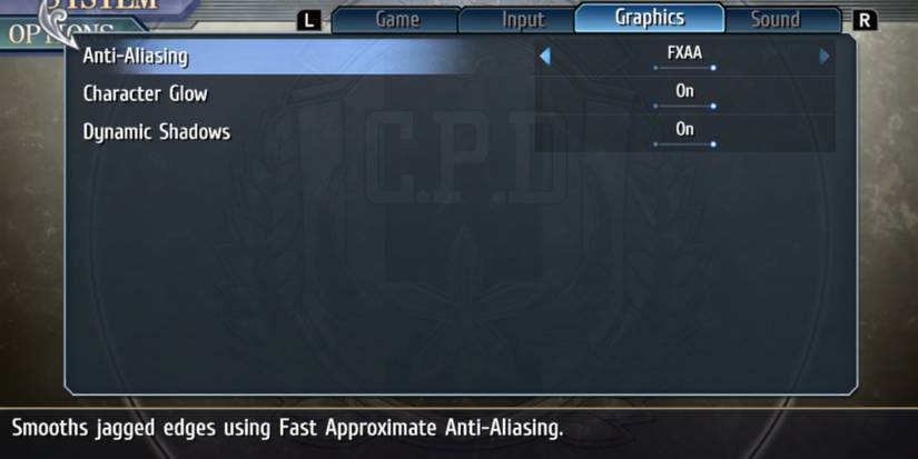 Trails from Zero Switch version graphics options