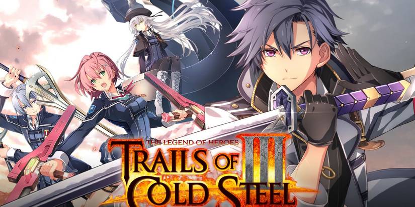 Trails of Cold Steel III cover art featuring Rean and the New Class VII