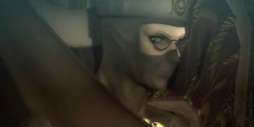 close up of the Umbran Elder from Bayonetta
