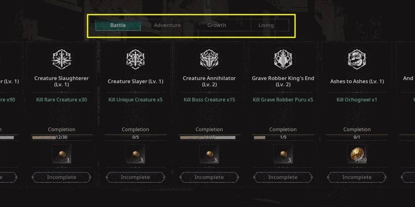 Undecember achievement screen 