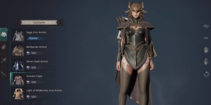 Character in full equipment in Undecember