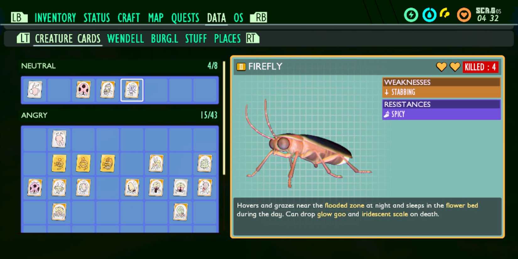 Firefly Creature Card In Grounded