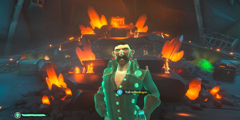 Sir Arthur Pendragon And Treasure Rewards In The Herald Of The Flame Adventure In Sea Of Thieves