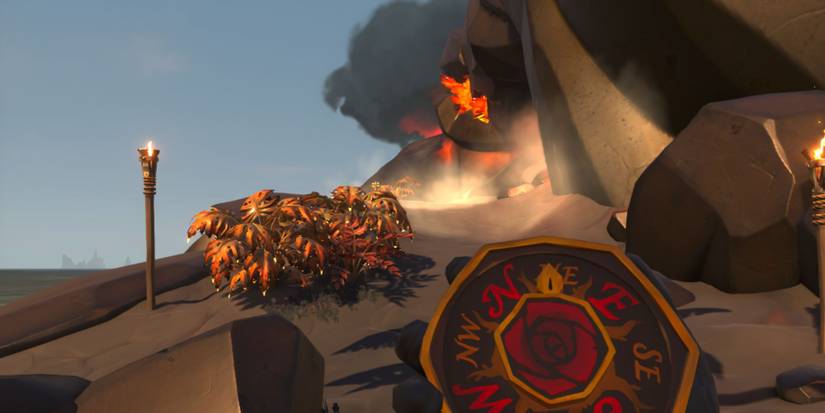 Entrance Leading To Flameheart's Lair In The Herald Of The Flame Adventure In Sea Of Thieves