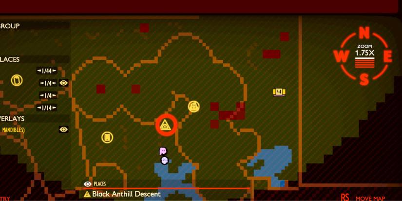 Black Anthill Descent Map Location In The Trash In Grounded