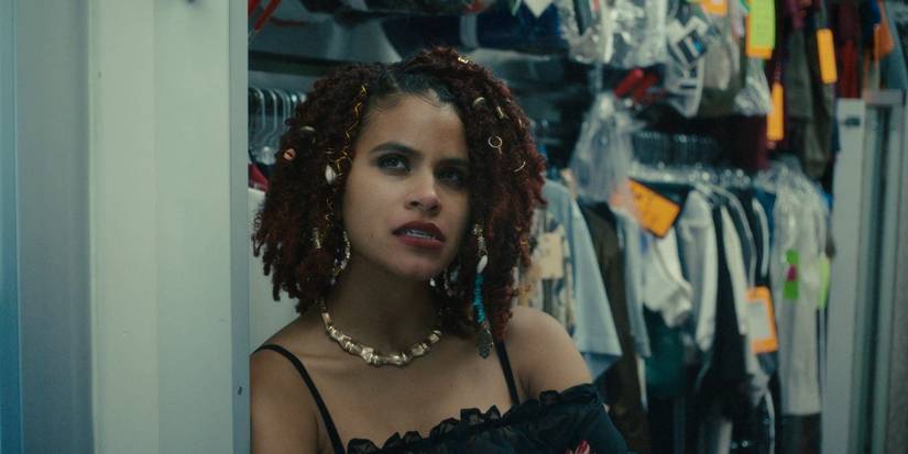 Zazie Beetz as Van in acting gig makeup costume Atlanta