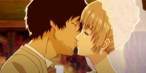 Vincent kissing Catherine in Katherine