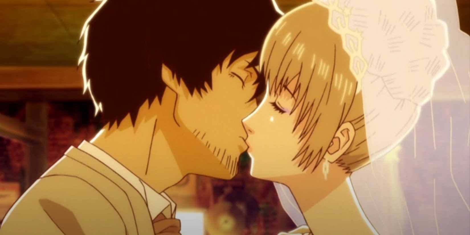 Vincent kissing Catherine in Katherine