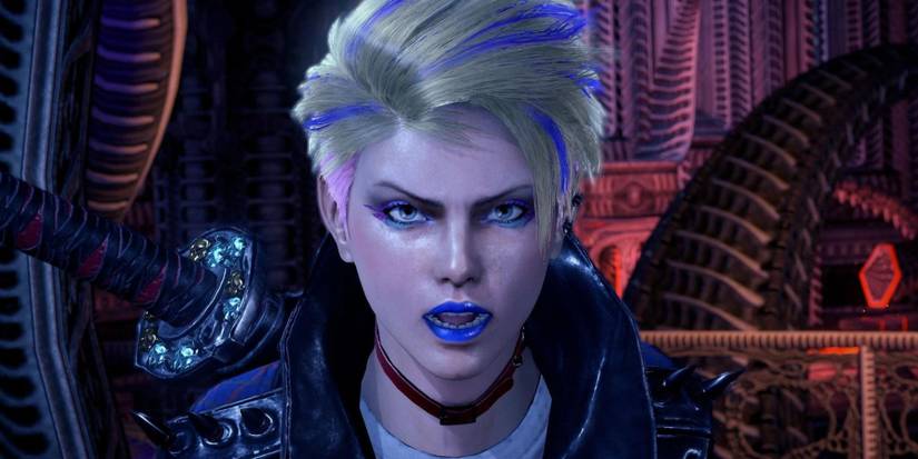 close up of Viola from Bayonetta 3