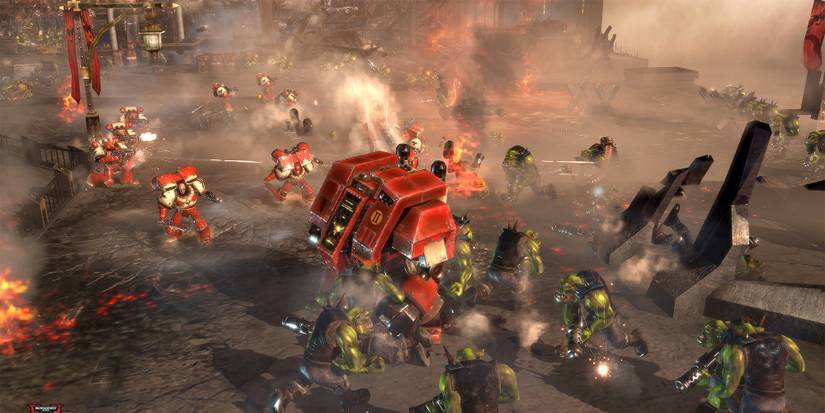 Warhammer 40000 Dawn Of War 2  Heavy Units In Battlefield