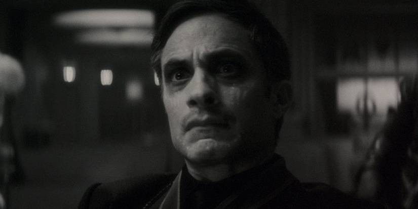 Jack Russell sitting in Bloodstone Manor in Werewolf by Night