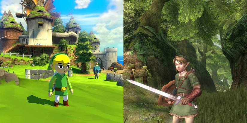 Wind Waker and Twilight Princess Before and After