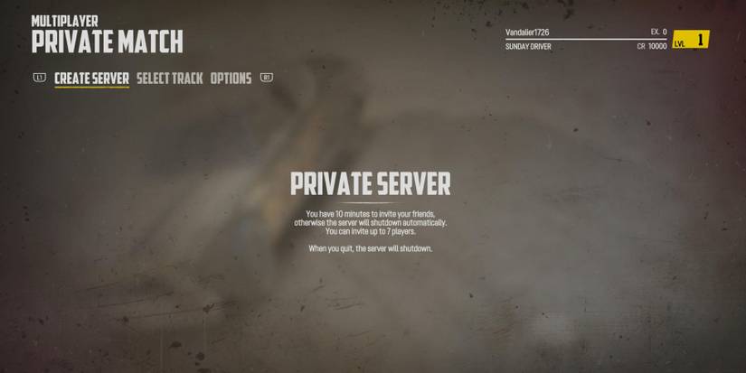 Wreckfest selecting private server