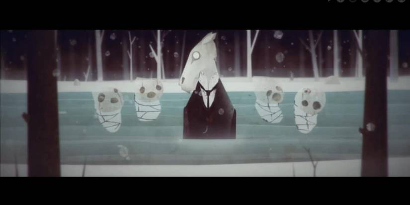 goat and ghosts in Year Walk