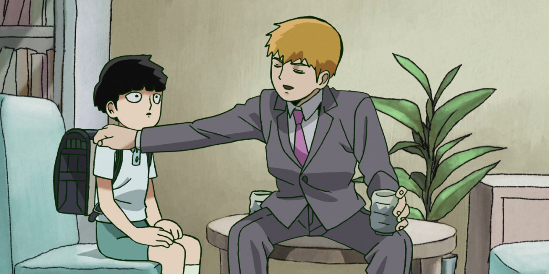 Young Mob and Reigen – Mob Psycho 100 Episode 1