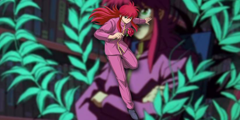 Yuyu Hakusho - PNG Of Kurama Over Image Of Kurama Sitting In Chair Made Of Plants He Grew