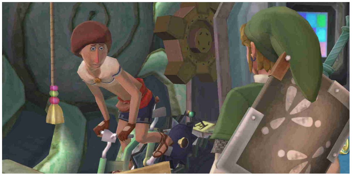 Beedle on bike in Legend of Zelda Skyward Sword