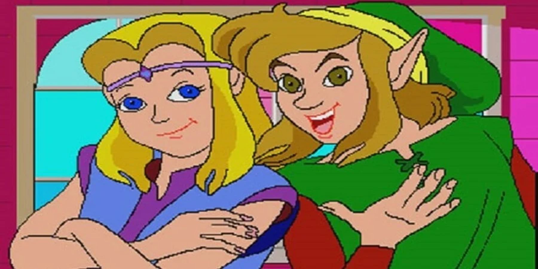 A still from a cutscene from Legend of Zelda's cutscenes, developed by Animation Magic.