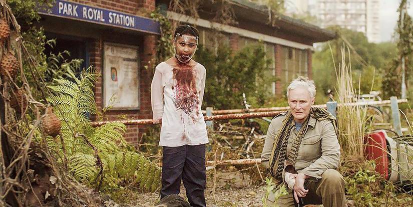 Sennia Nanua And Glenn Close In The Girl With All The Gifts