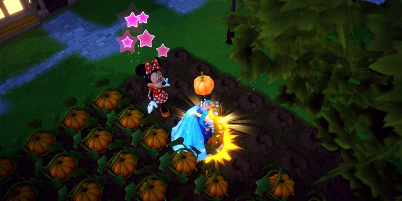 a golden pumpkin in disney dreamlight valley