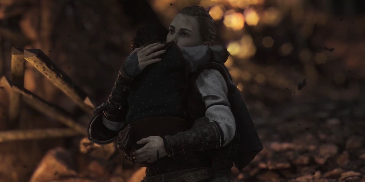 a plague tale amicia carrying hugo 