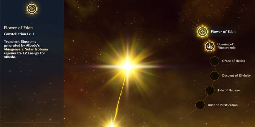 albedo c1 constellation in genshin impact