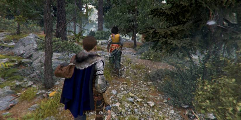 amicia and sophia talking about lucas in a plague tale requiem