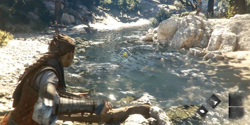 amicia shooting multiple pine cones in a plague tale requiem