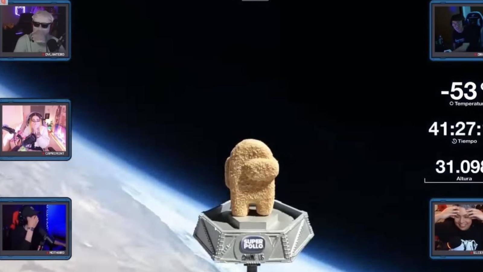 Chile chicken nugget outer space