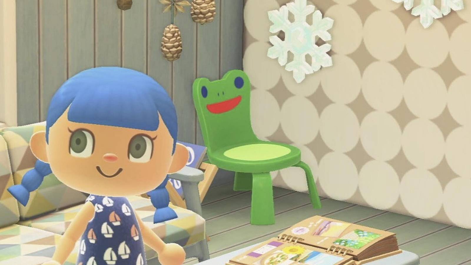 animal crossing new horizons froggy chair
