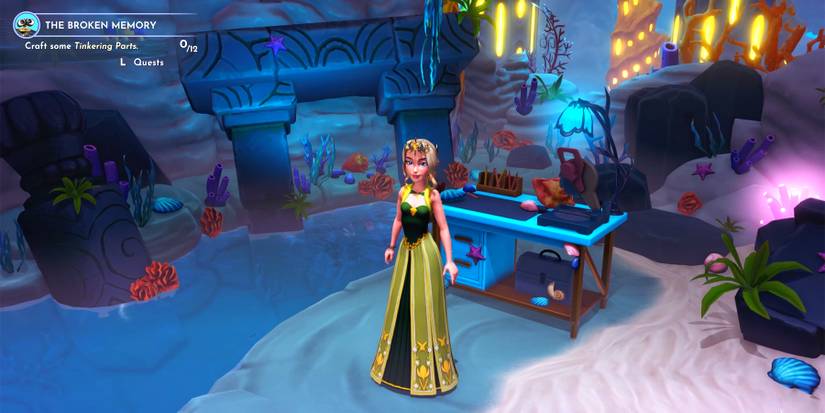 ariel crafting station in disney dreamlight valley