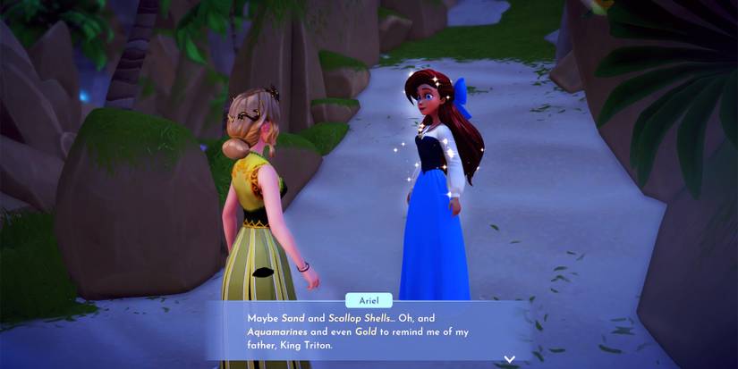 ariel crafting station materials in disney dreamlight valley