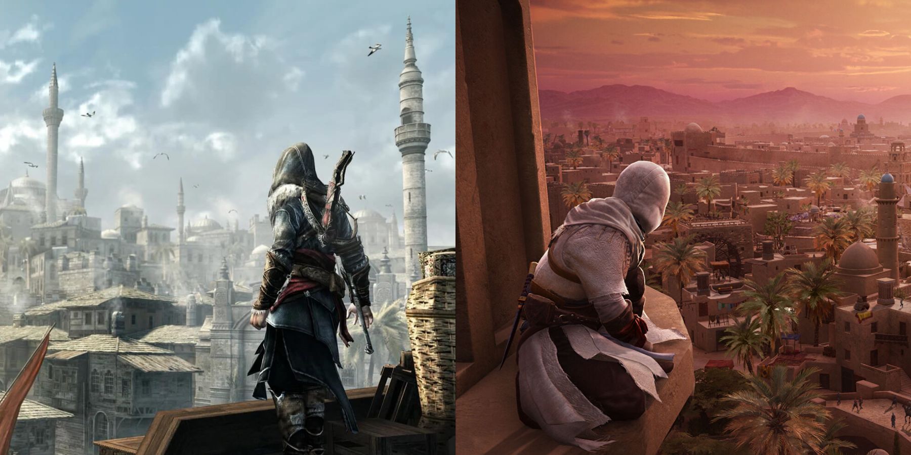 assasins creed mirage trilogy basim ezio