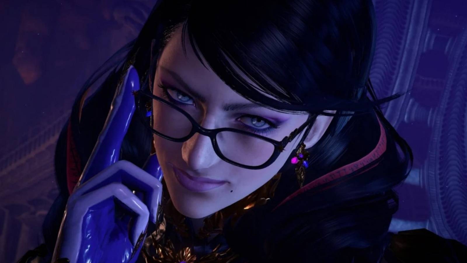 bayonetta wearing glasses