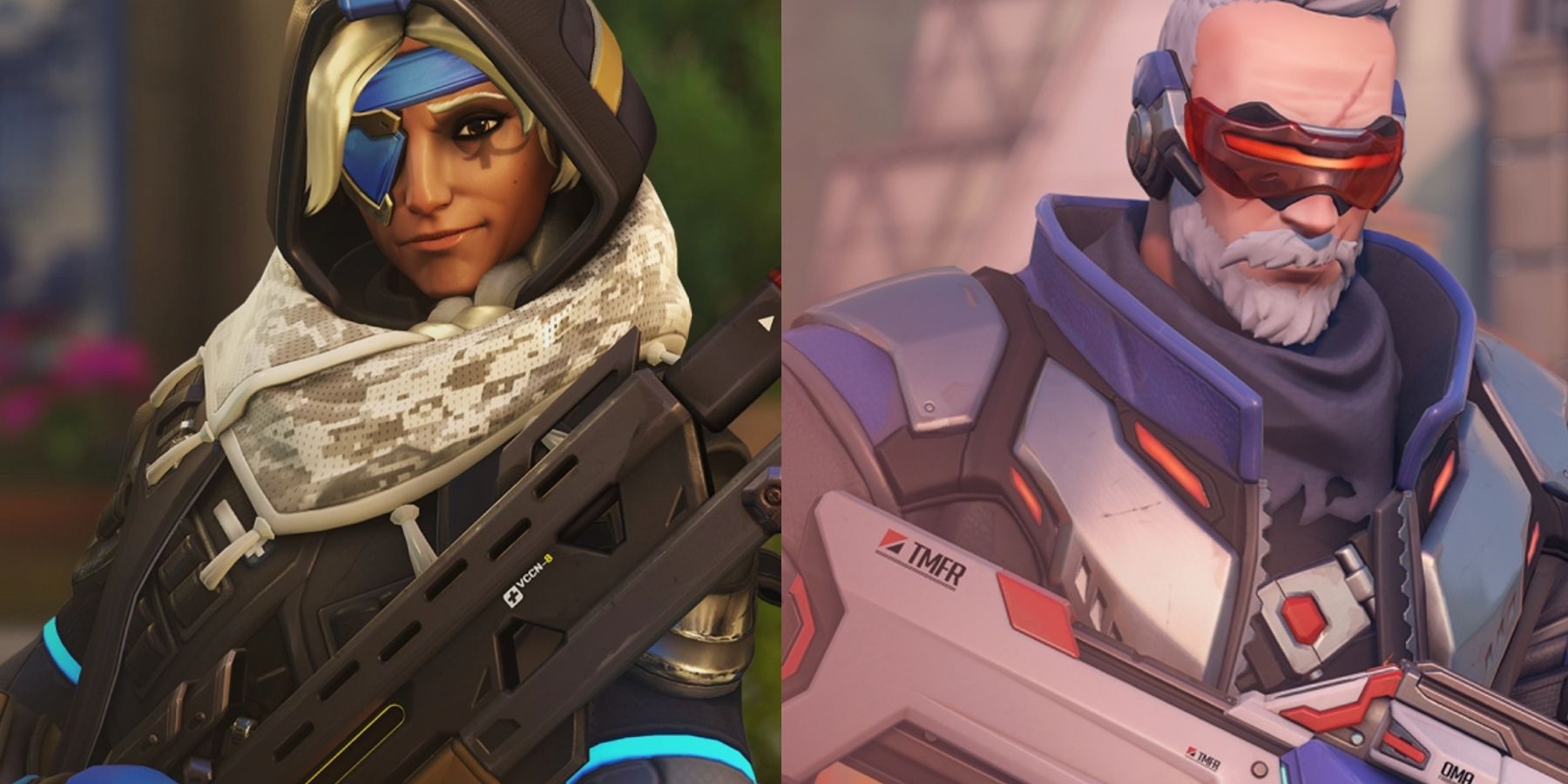 Ana and Soldier 76 Overwatch 2 Side-by-side