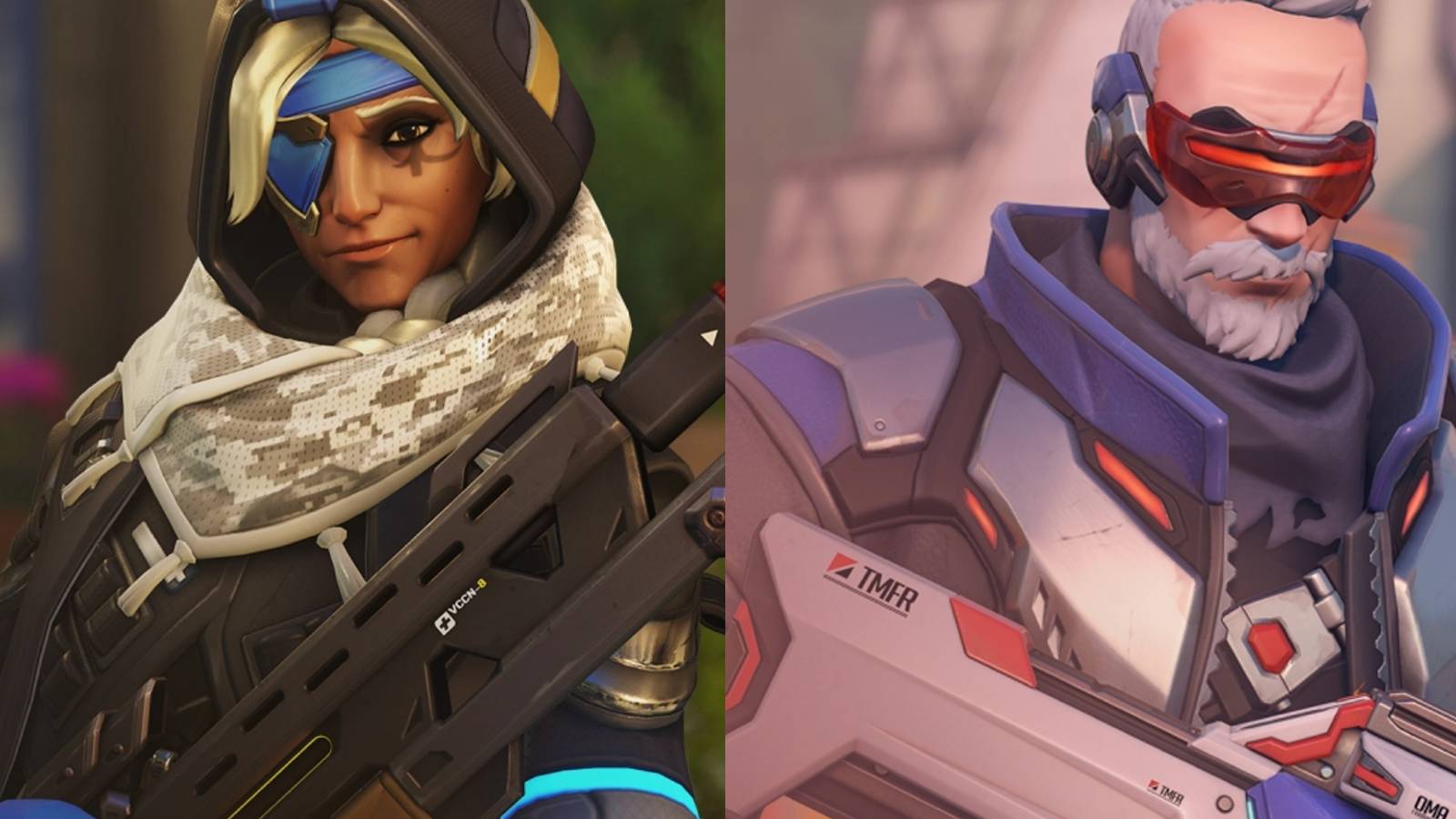 Ana and Soldier 76 Overwatch 2 Side-by-side