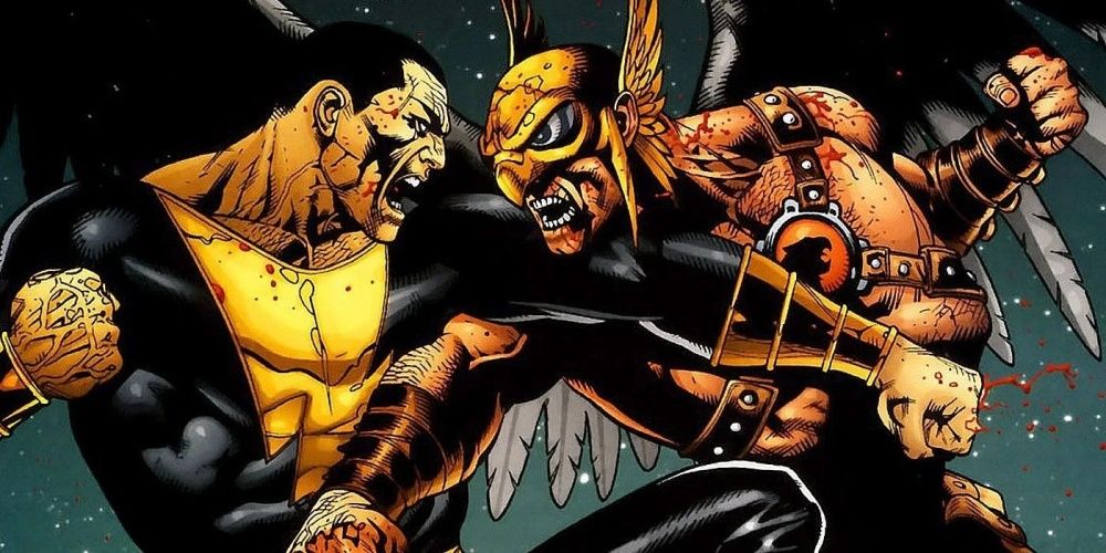 black adam vs hawkman 