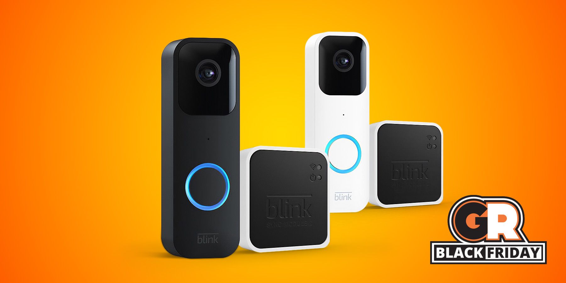 Blink Video Doorbell with Sync Module 2-Black