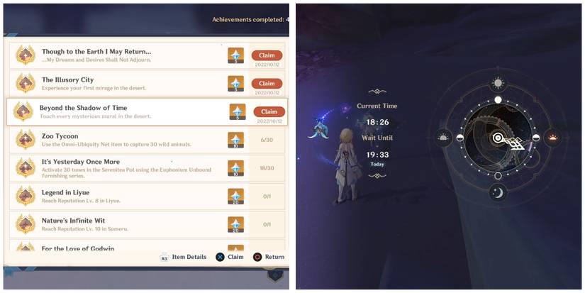 change the time in genshin impact