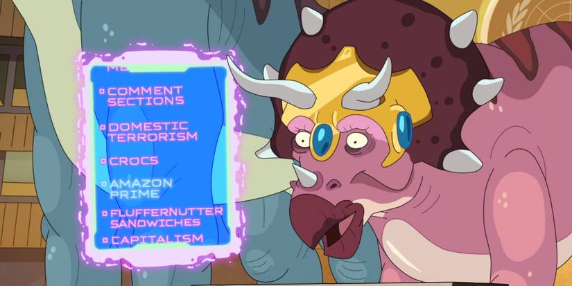 Juricksic Mort dinosaurs in Rick and Morty