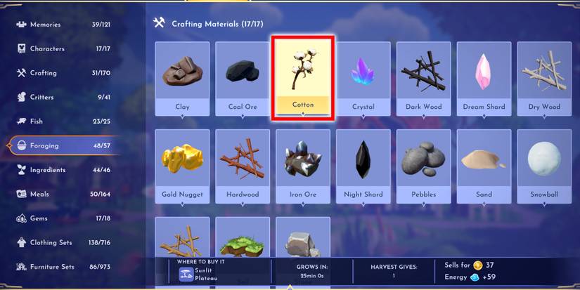 cotton in disney dreamlight valley