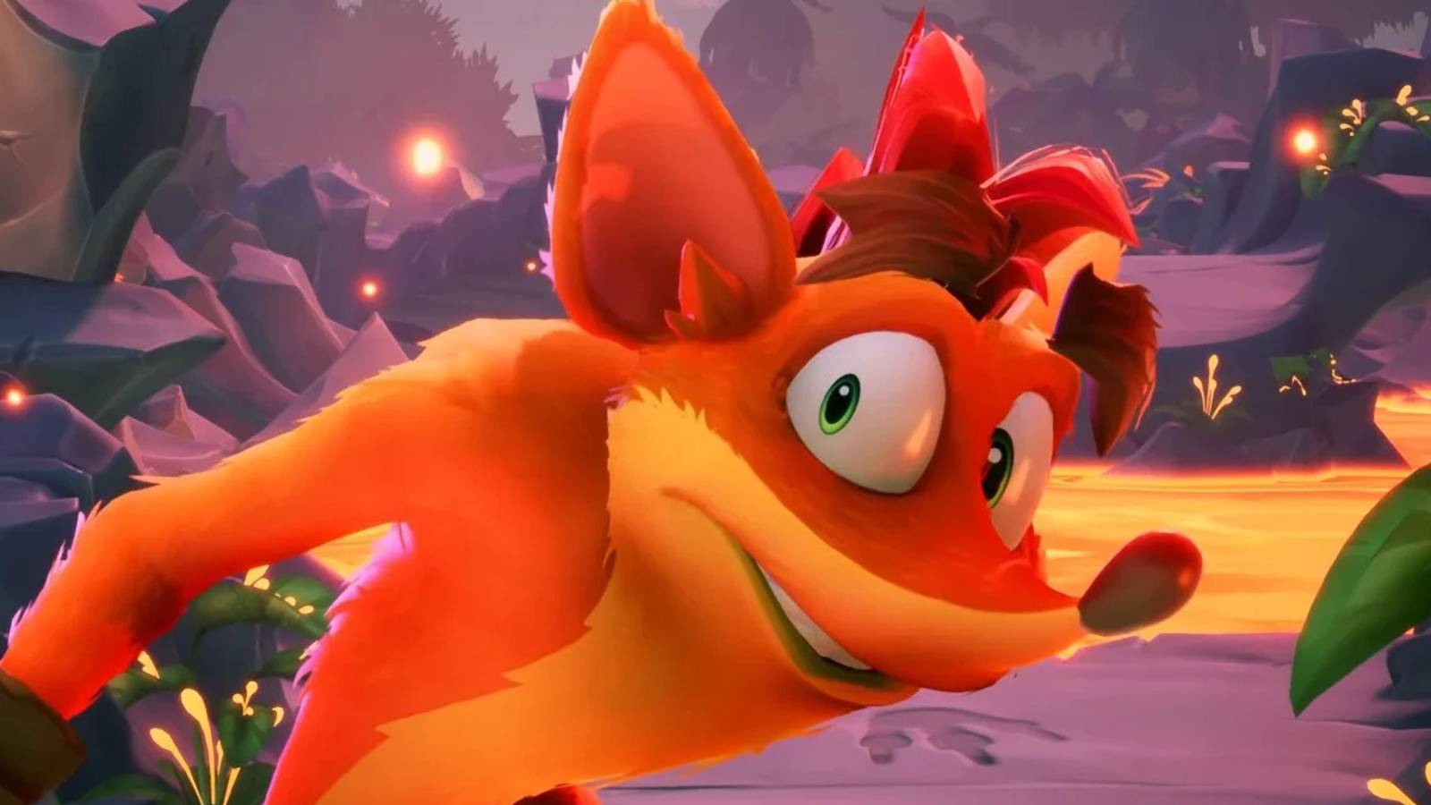 crash bandicoot turning around