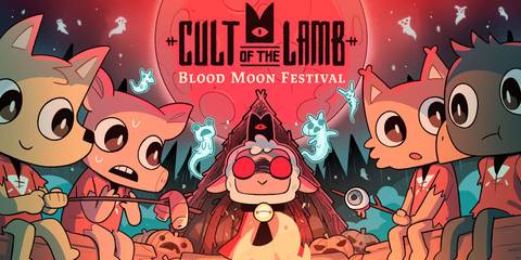 Blood Moon Key Art in Cult of the Lamb