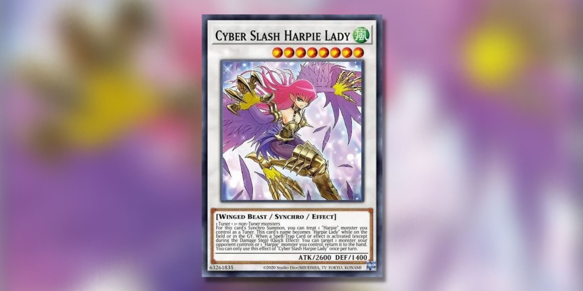 yu-gi-oh card cyber slash harpie lady 