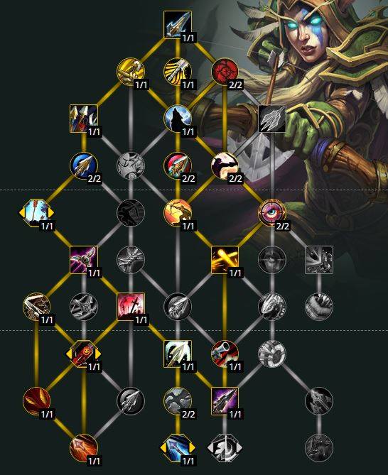 default hunter mm spec talent aoe