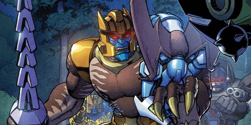 dinobot with sword and shield