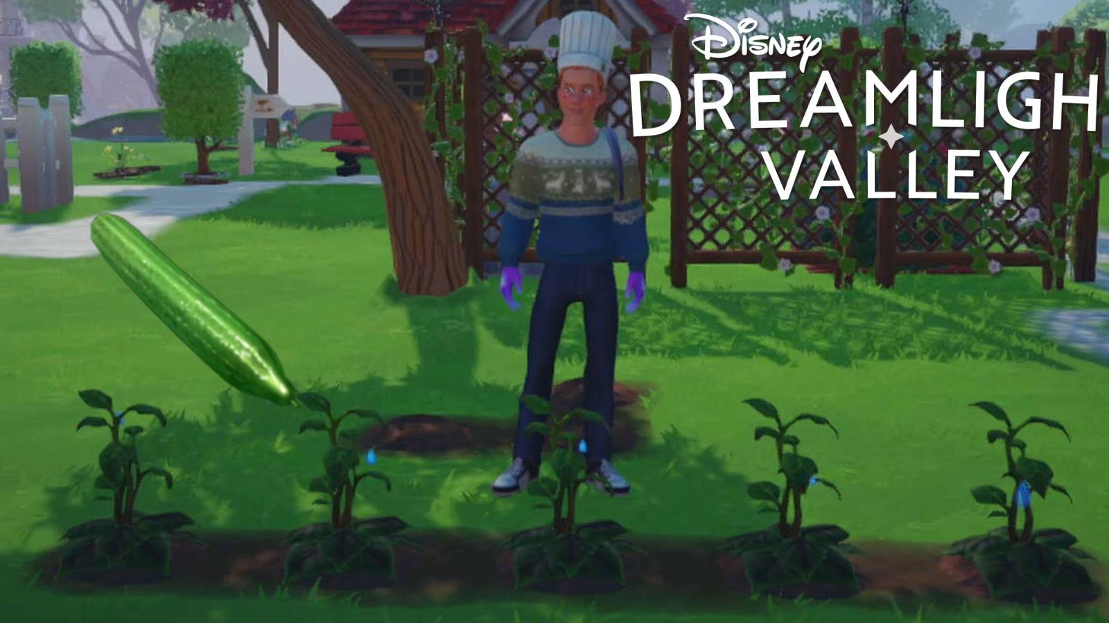disney dreamlight cucumber and logo