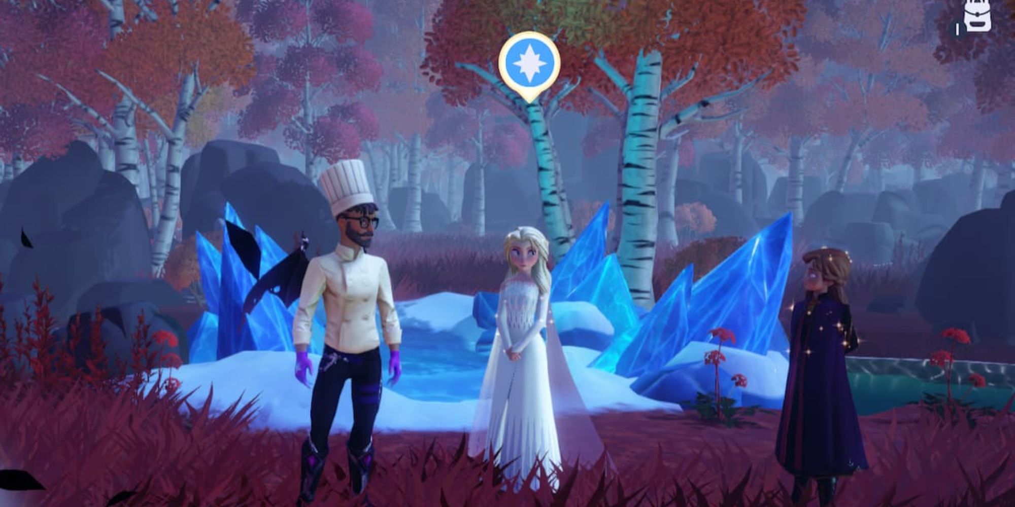 Meeting Anna and Elsa in Disney Dreamlight Valley