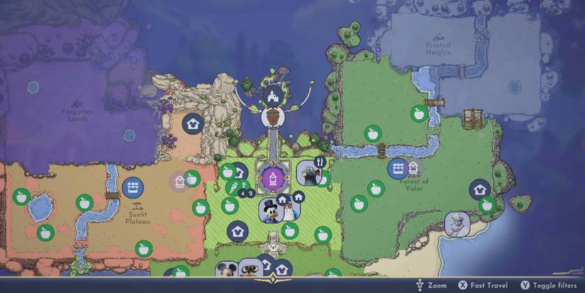 disney dreamlight valley map